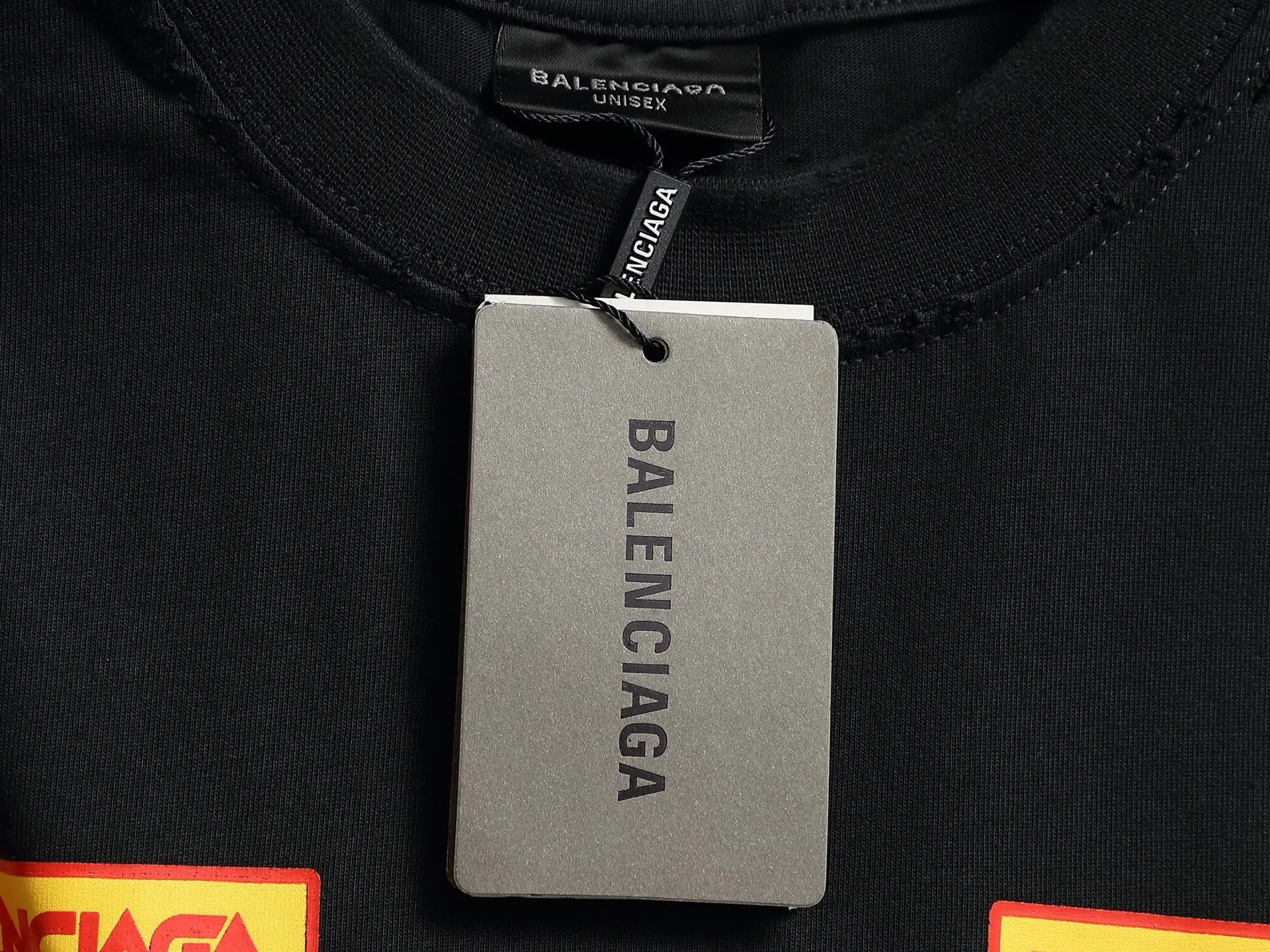 BALENCIAGA 2026 Logo Logo ， Retro Same Style T 320 Versatile : Black Gray Size：XS S M L